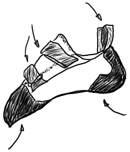 rock climbing shoe